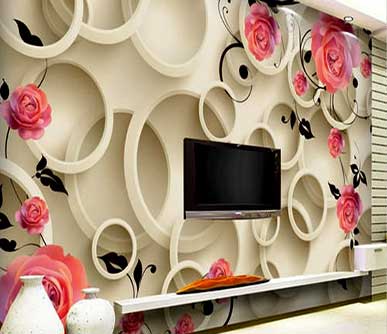 10 ایده برای زیبا سازی پذیرایی با کاغذ دیواری